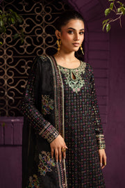 Aylin 3Pc - Embroidered Solid Dress