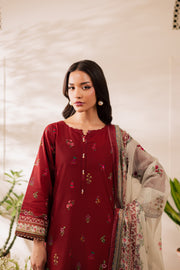 Shayla 3Pc - Printed Casual Pret