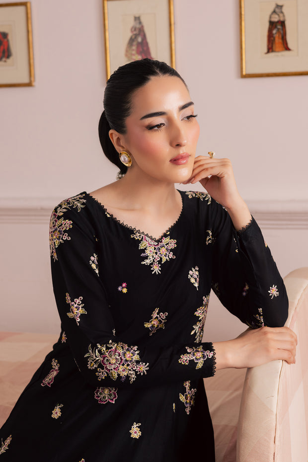 Flower Seeds 2Pc - Embroidered Casual Pret