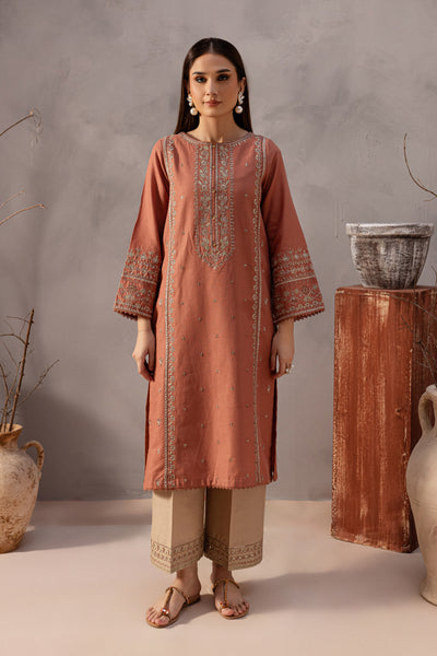 Note 2Pc - Embroidered Khaddar Dress