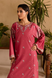 Blush 2Pc - Embroidered Solid Dress