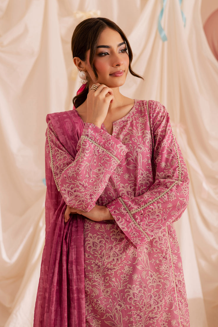 Serena 3Pc - Printed Lawn Dress