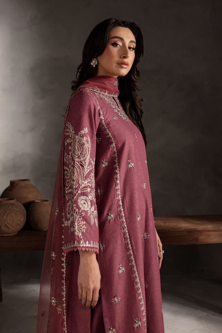 Onion Rush 3Pc - Embroidered Karandi Dress