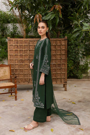 Ever Green 3Pc - Embroidered Khaddar Dress