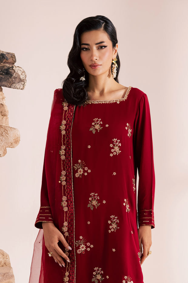 Red Aria 3Pc - Festive Luxe Pret