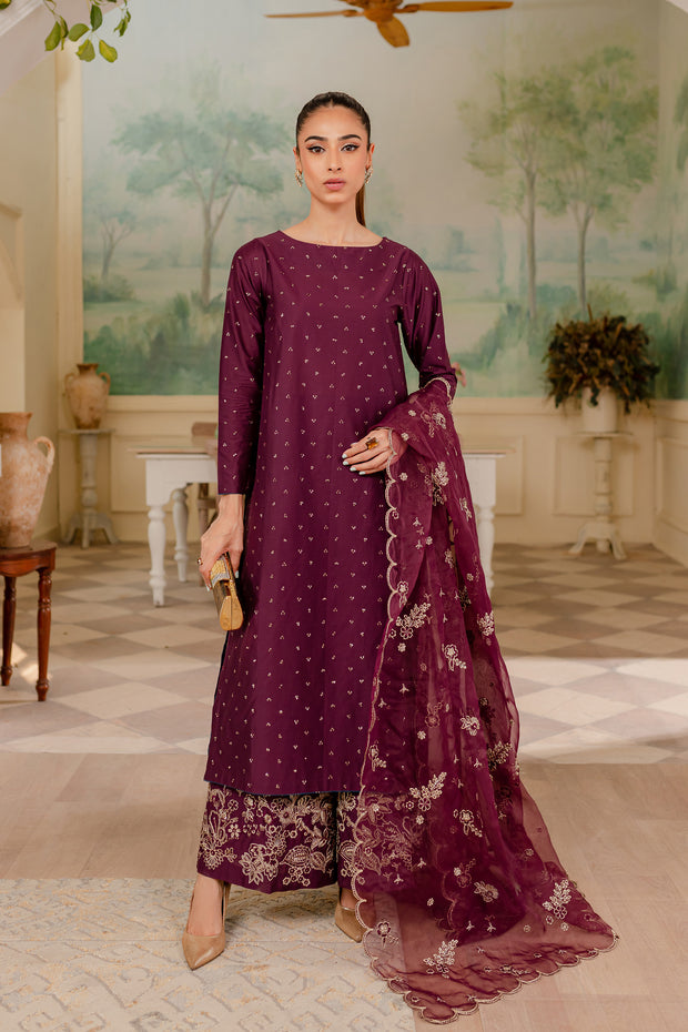Sheen 3Pc - Embroidered Luxe PRET