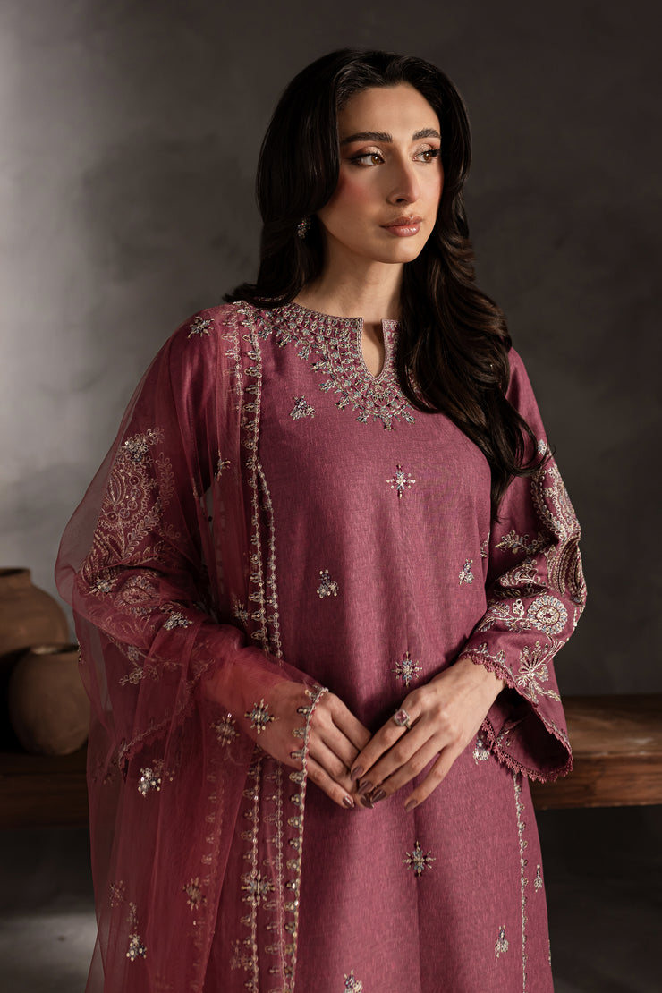 Onion Rush 3Pc - Embroidered Karandi Dress