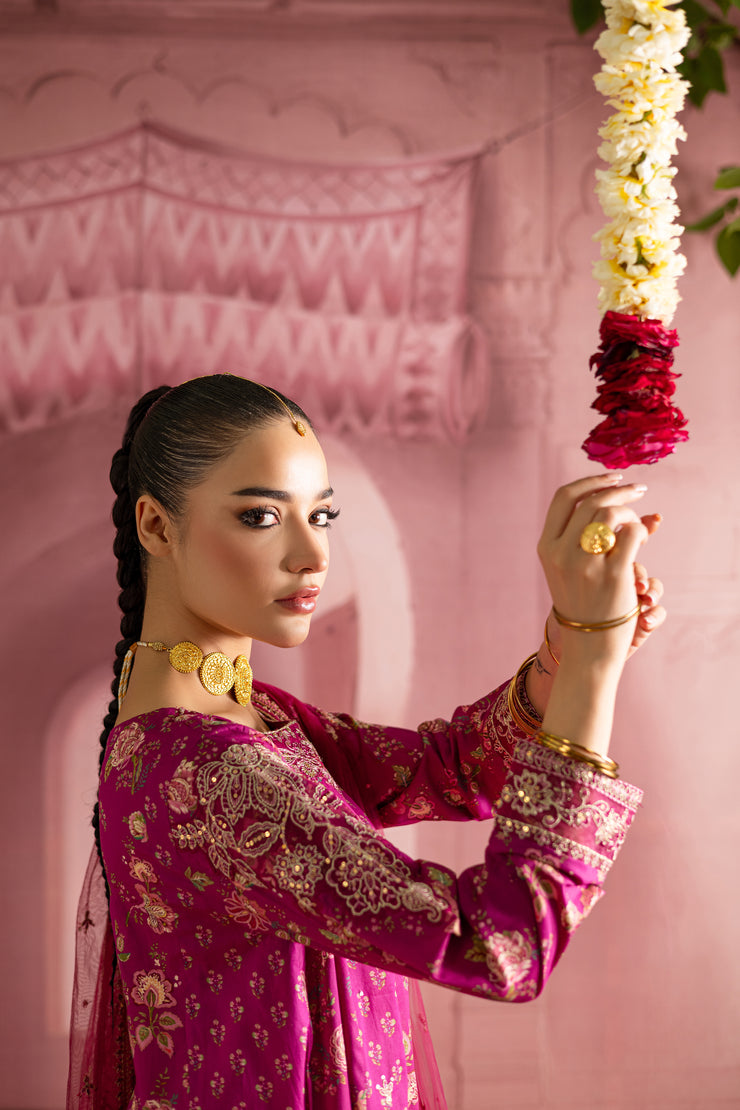 Bahara 3Pc - Printed Lawn Dress