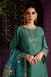 Beoume 3Pc - Embroidered Solid Dress
