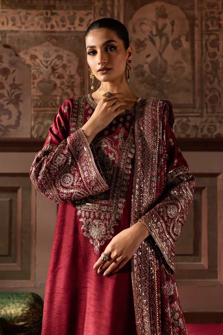 Noor Jehan 3Pc- Embroidered Luxe Pret