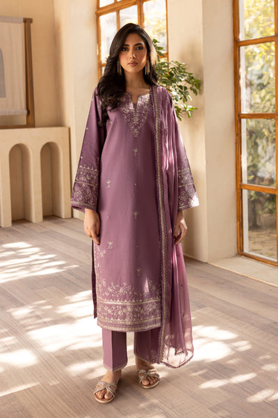 Winkle 3Pc - Embroidered Khaddar Dress