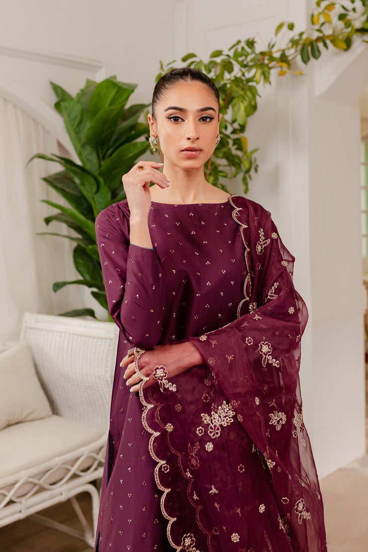 Sheen 3Pc - Embroidered Luxe PRET