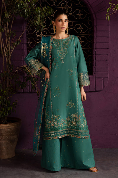 Beoume 3Pc - Embroidered Solid Dress