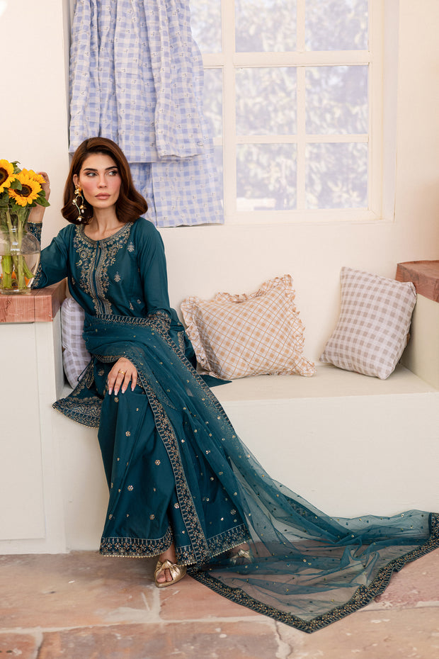 Silaam 3Pc - Embroidered Lawn Dress