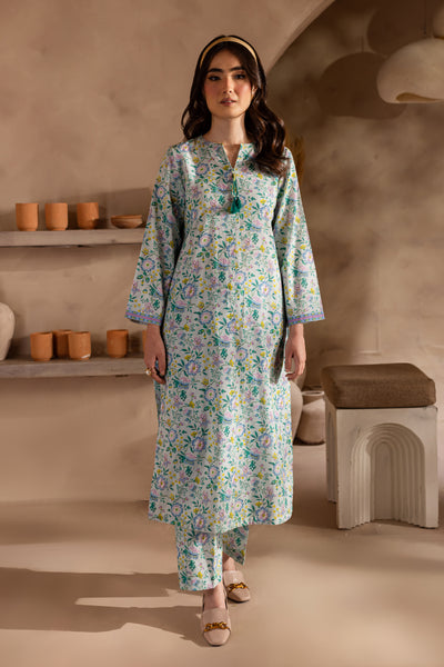 Asna 2Pc - Printed Khaddar Dress