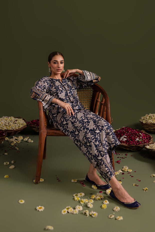 Blue Stone 2Pc - Printed Lawn Dress