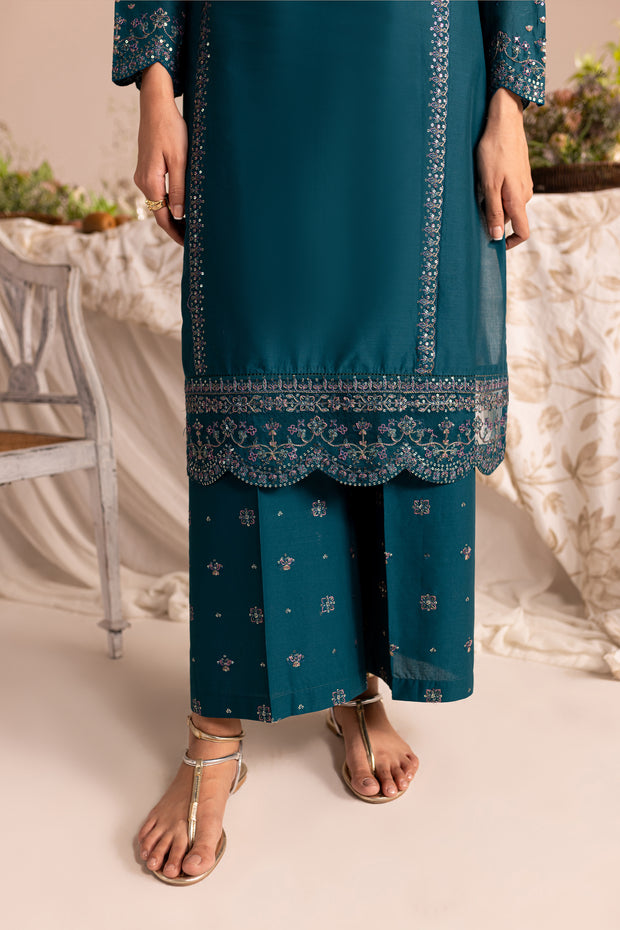 Bee 2Pc - Embroidered Lawn Dress