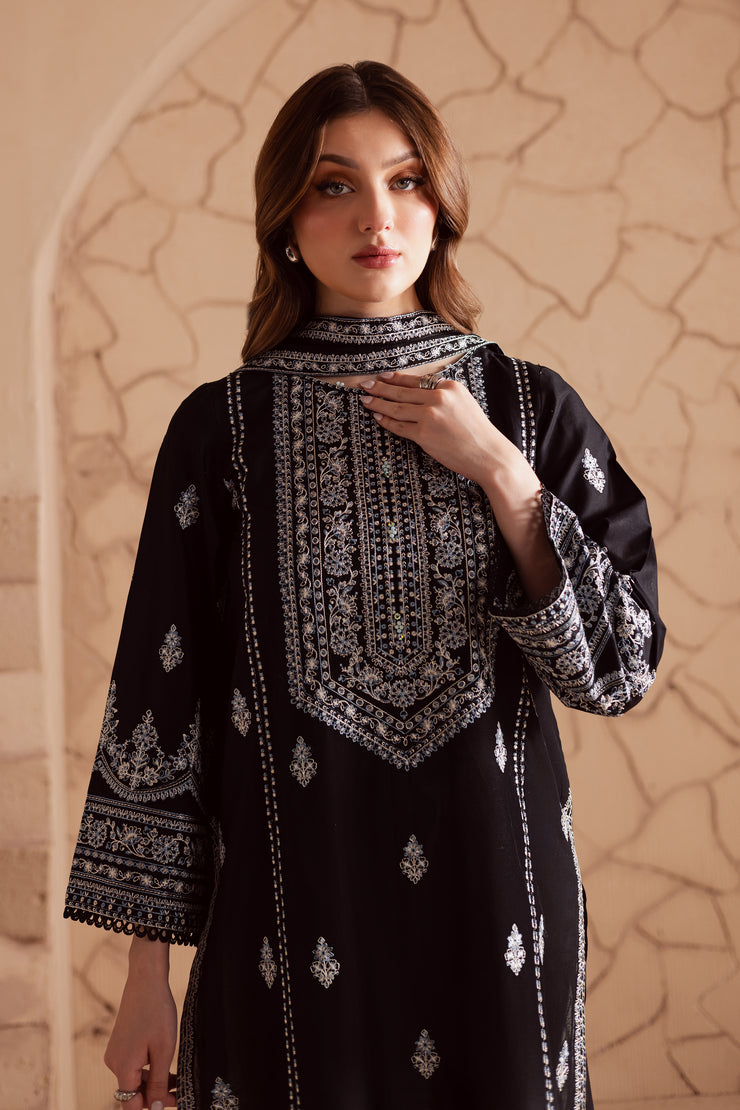 Maneeha 3Pc - Embroidered Lawn Dress