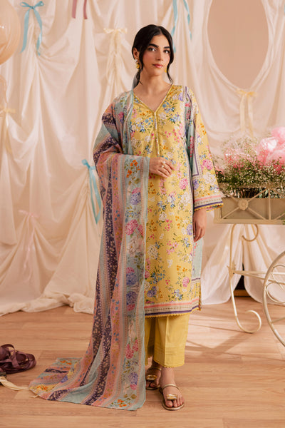Glacial 3Pc - Printed Lawn Dress