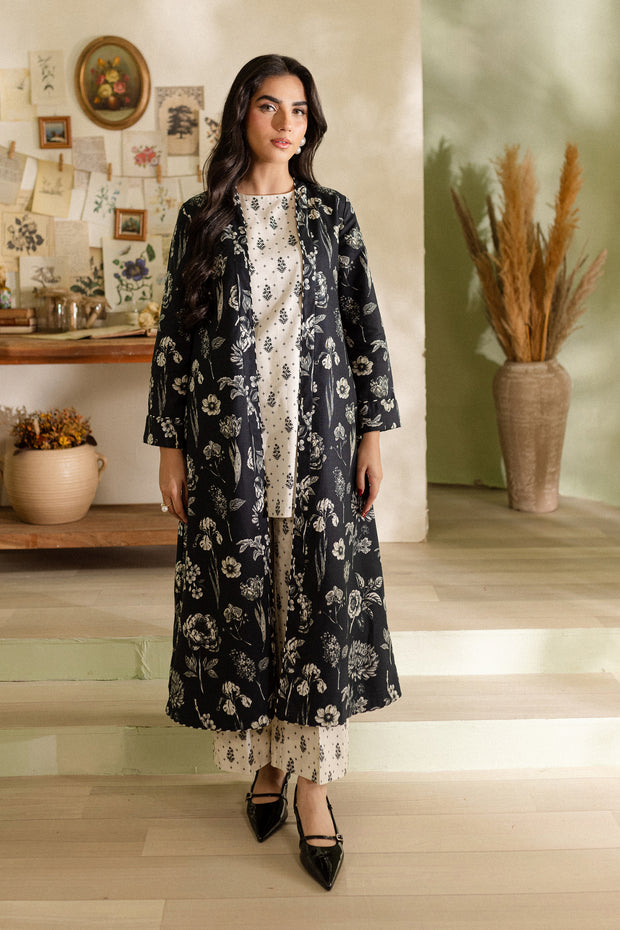 Armish 3Pc - Printed Khaddar Dress