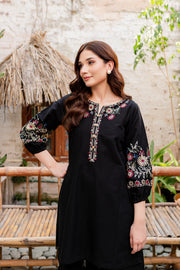 Luna 2Pc - Embroidered Khaddar Dress