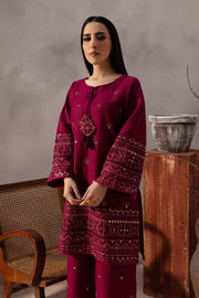 Red Cruz 2Pc - Embroidered Karandi Dress