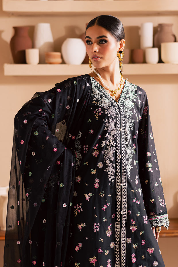 Priscilla 3Pc - Embroidered Lawn Dress