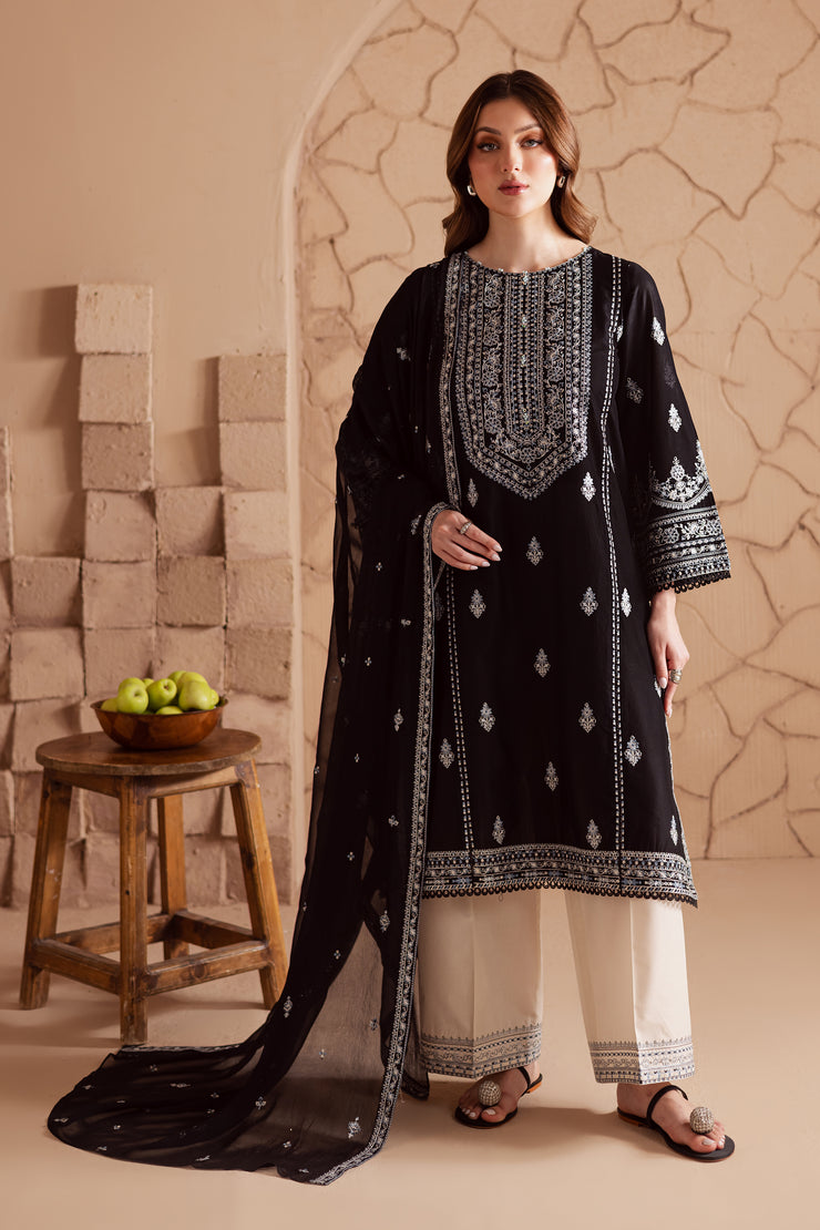 Maneeha 3Pc - Embroidered Lawn Dress