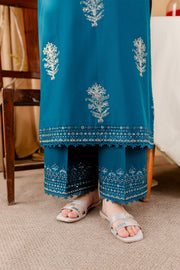 Melvin 2Pc - Embroidered Khaddar Dress