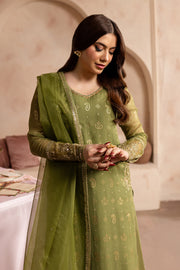 Green Jewel 3Pc - Embroidered Luxe PRET