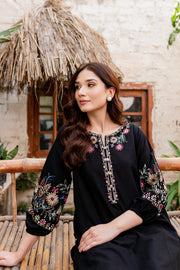 Luna 2Pc - Embroidered Khaddar Dress