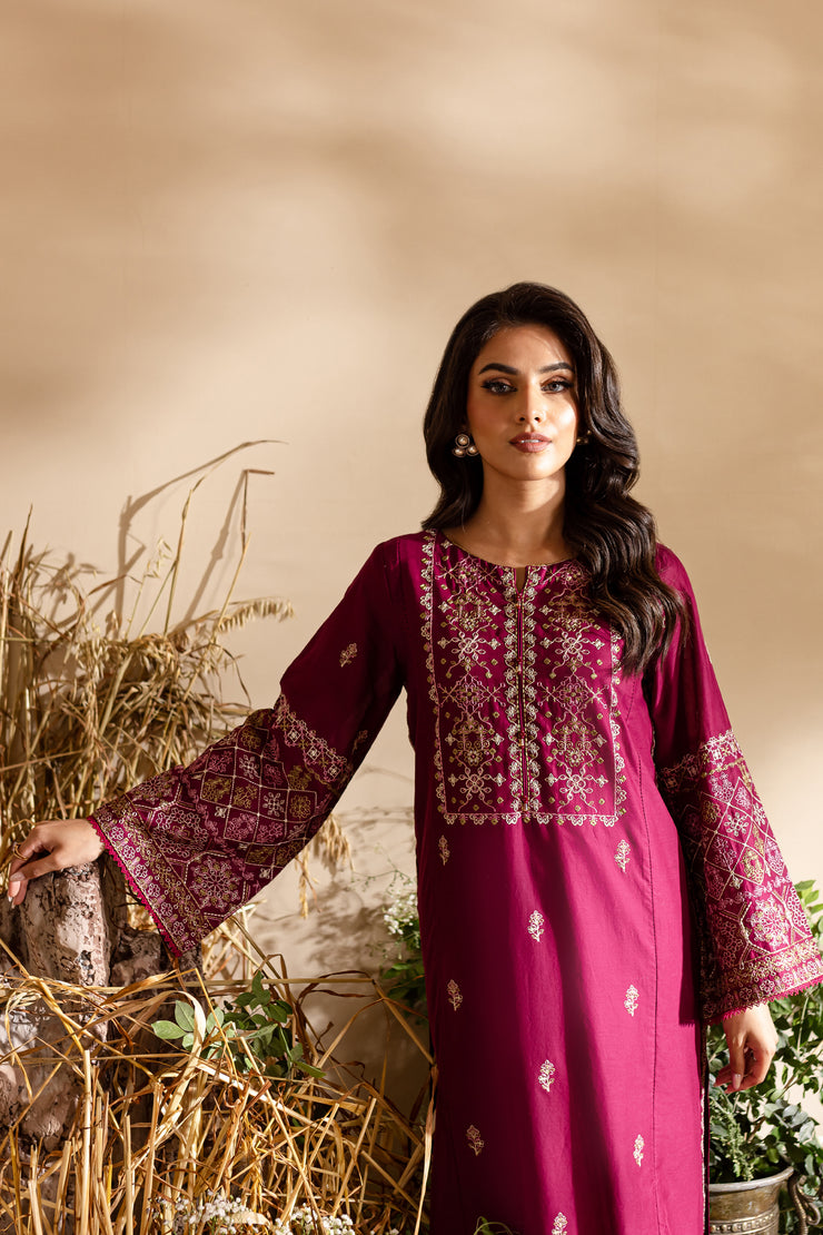 Red Seed 2Pc - Embroidered Lawn Dress