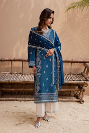 Snow flake 3Pc - Embroidered Khaddar Dress