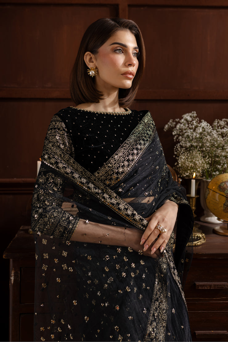 Dune Saree 3Pc - Velvet Luxe Pret