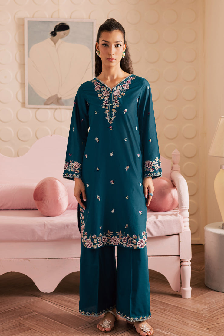 Blue Rose 2Pc - Embroidered Lawn Pret
