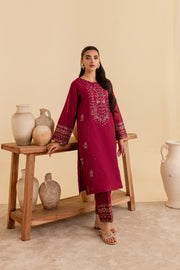 Geemo 2Pc - Embroidered Lawn Dress