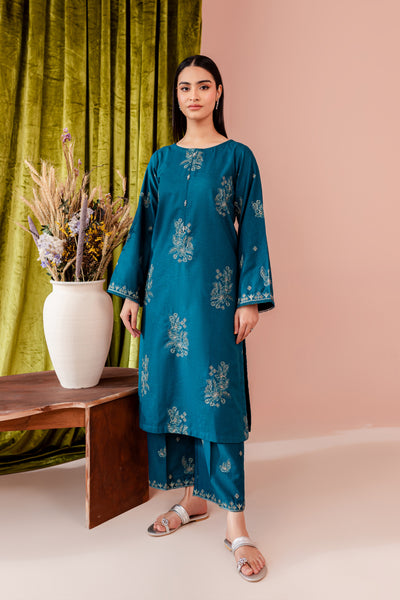 Finn 2Pc - Embroidered Karandi Dress