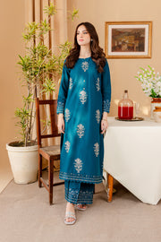Melvin 2Pc - Embroidered Khaddar Dress