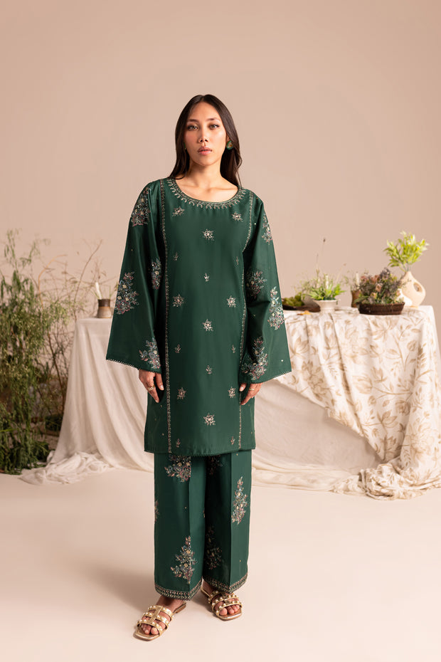 Wabisabi 2Pc - Embroidered Lawn Dress