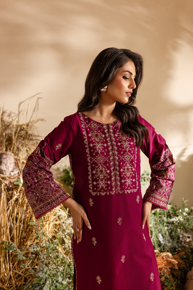 Red Seed 2Pc - Embroidered Lawn Dress