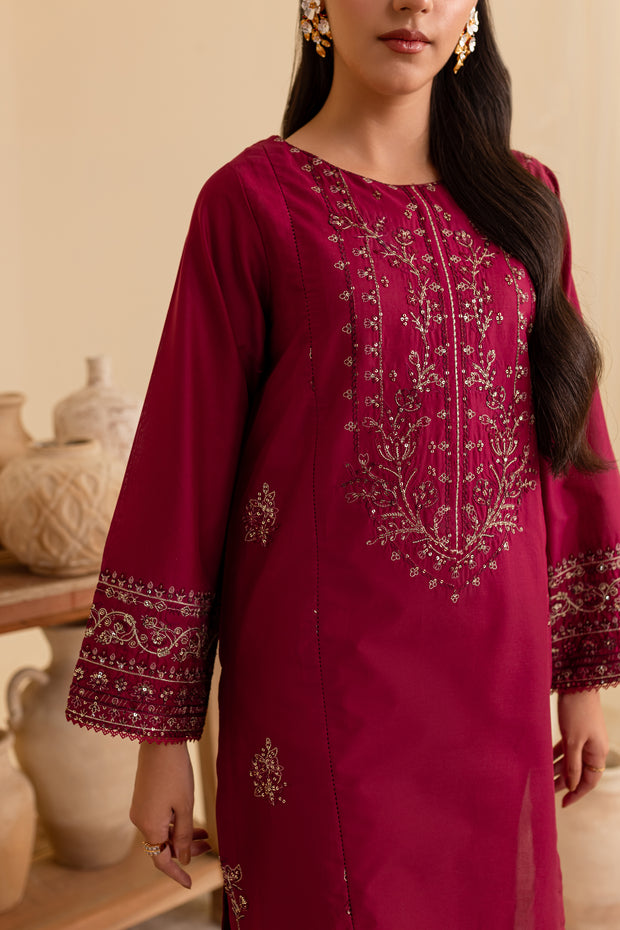 Geemo 2Pc - Embroidered Lawn Dress