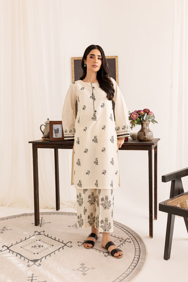 Seashell 2Pc - Embroidered Lawn Dress