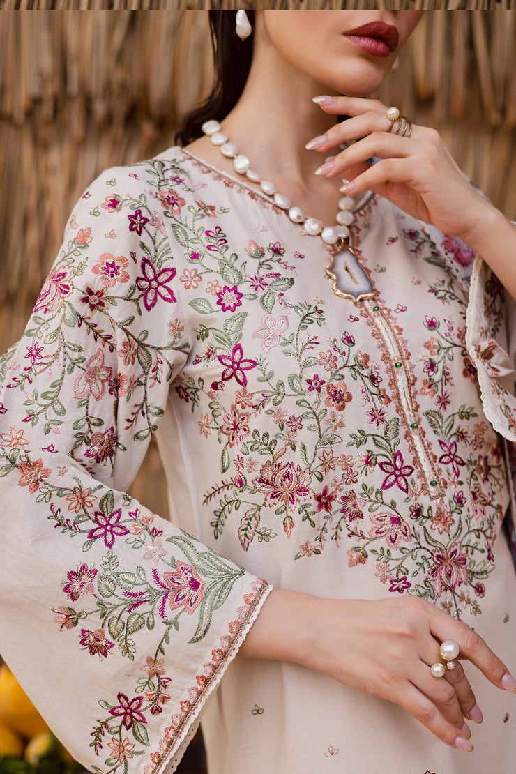 Premium embroidered khaddar pret outfit for women