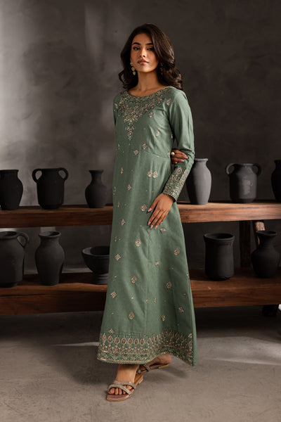 Robin 2Pc - Embroidered Karandi dress