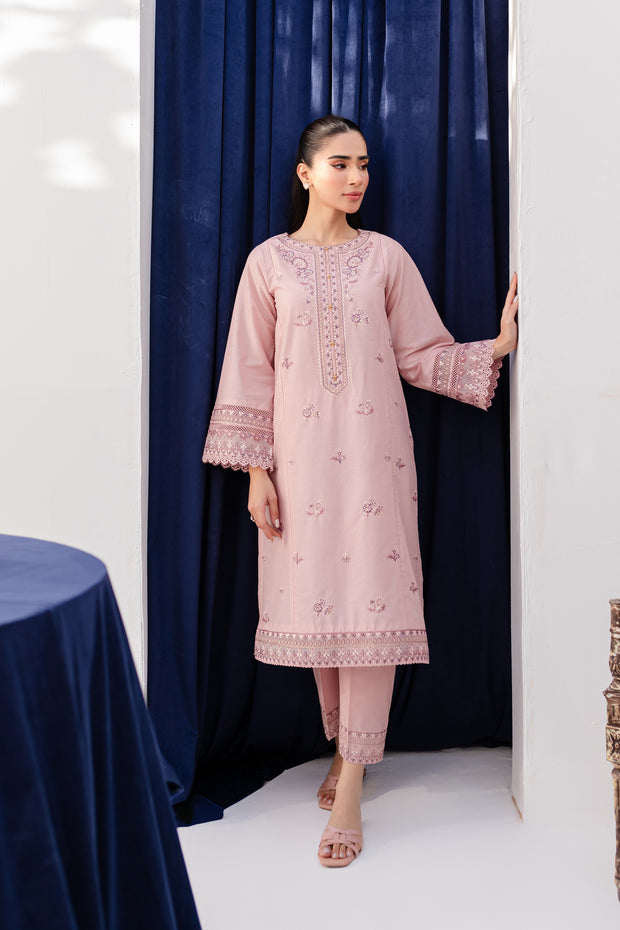 Asher 2Pc - Embroidered Lawn Dress