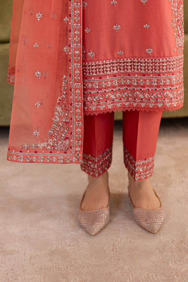 Fika 3Pc - Embroidered Solid Dress