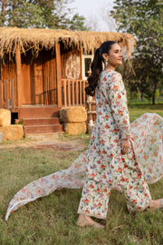 Nehal 3Pc - Printed Khaddar Dress