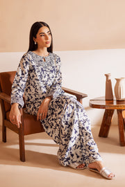 Dark Bloom 2Pc - Printed Lawn Dress