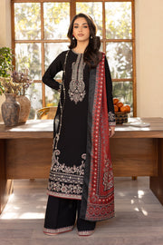 Black Beast 3Pc - Embroidered Khaddar Dress