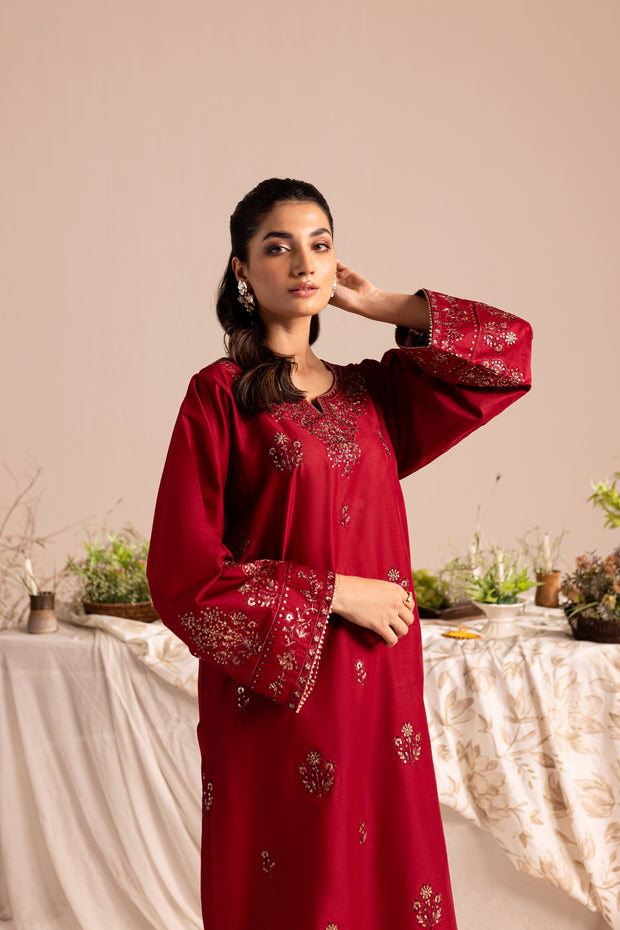 Cedric 2Pc - Embroidered Lawn Dress